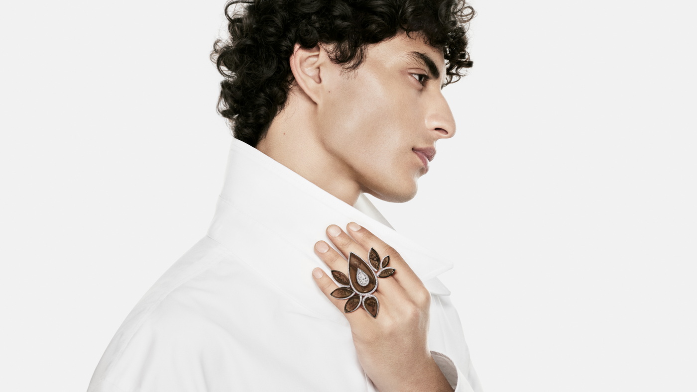 خاتم BOUCHERON - HUMAN BEING - QUARTZ FUMÉ