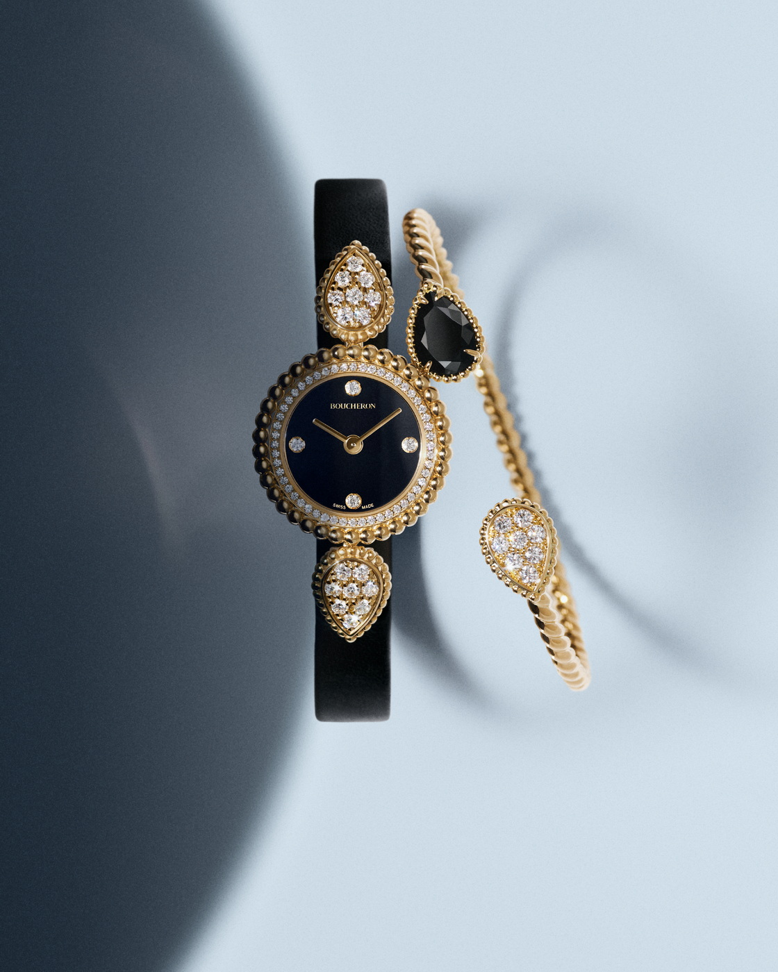 سوار وساعة SERPENT BOHEME GOLD & ONYX