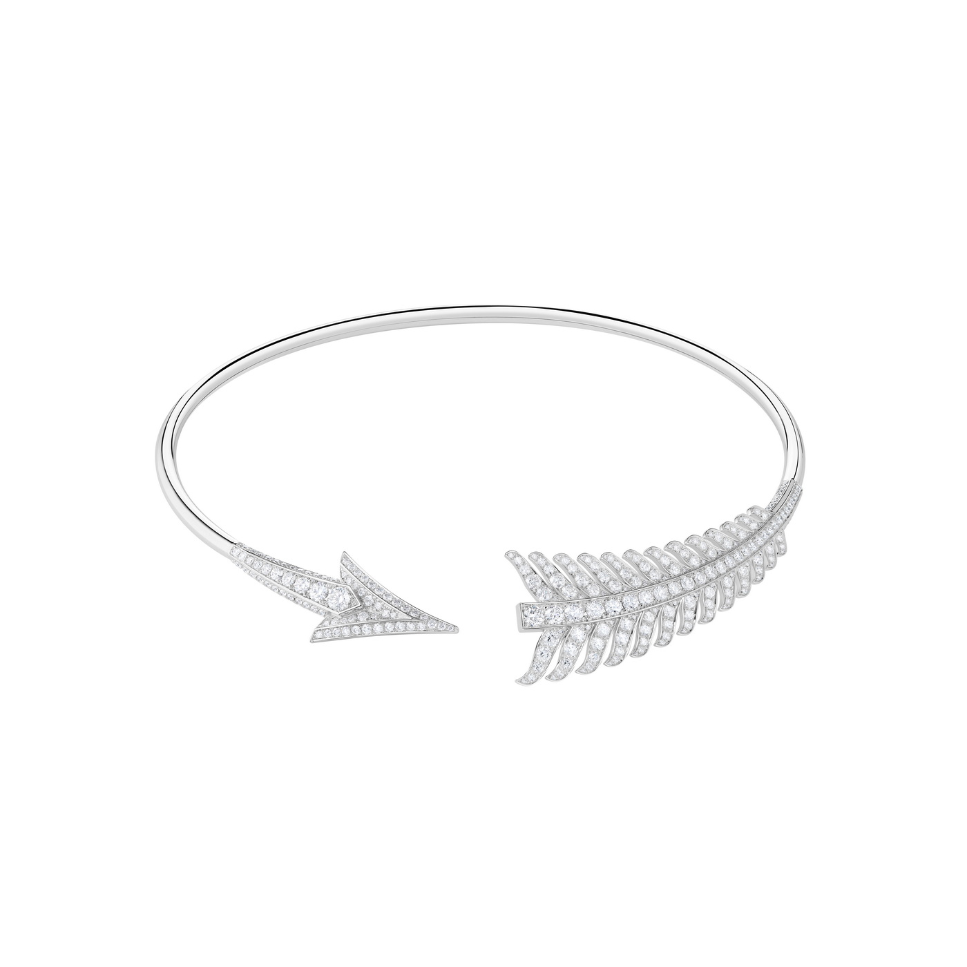 شوكر BOUCHERON Flèche، مرصّعة بالماس، من الذهب الأبيض
