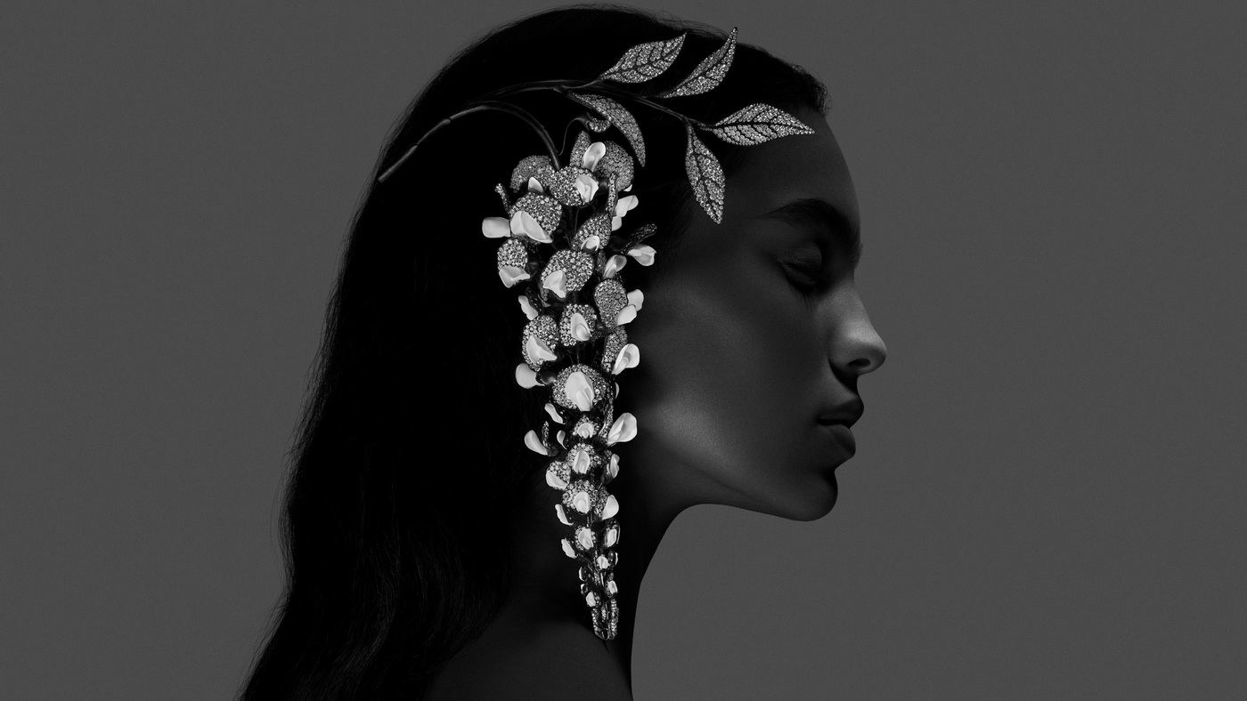 بروش BOUCHERON Impermanence Wisteria 