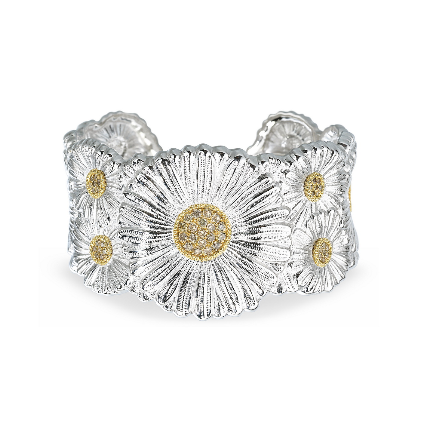 سوار من مجموعة بلوسومز الماسية والذهبية