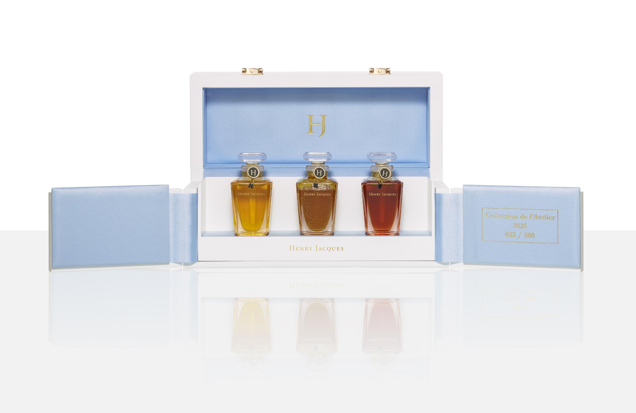 اكتشفي مجموعة Rose Trio 2025 من هنري جاك، ثلاث عطور فاخرة