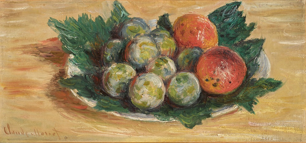 Prunes et Abricots من أعمال كلود مونيه