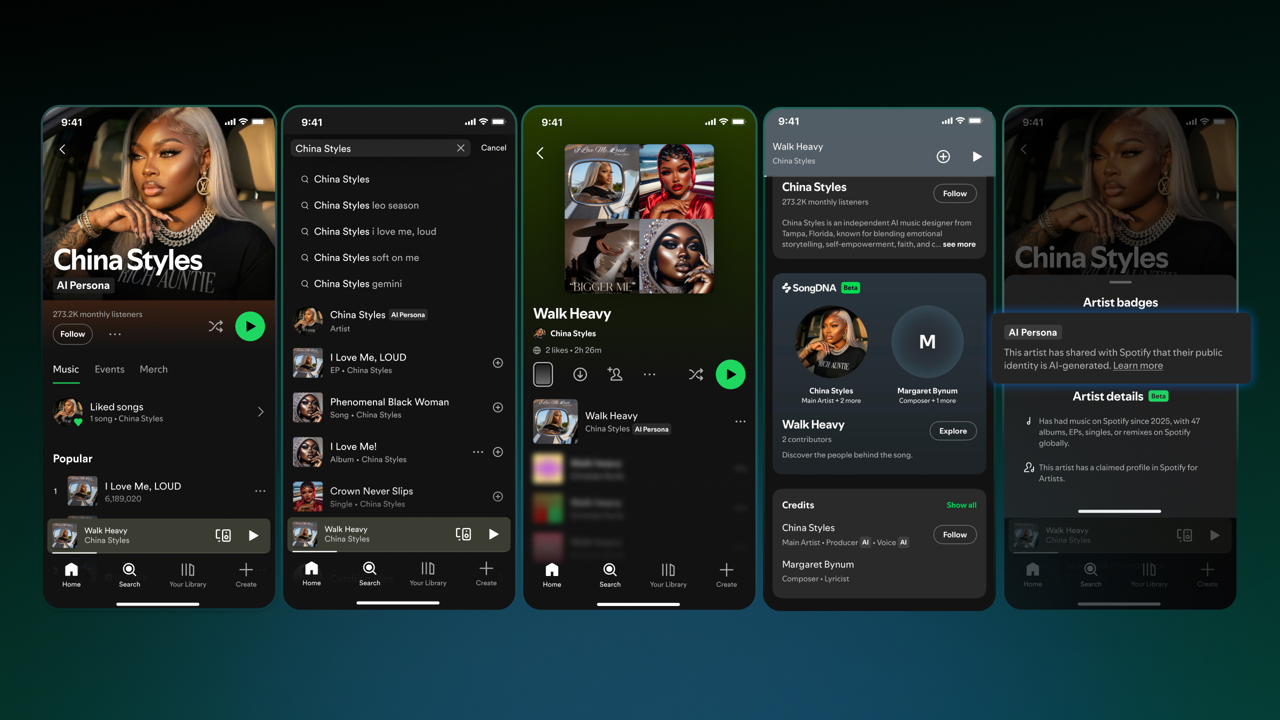 Spotify تطلق شارة AI Persona لكشف هويات الفنانين المُنشأة بالذكاء الاصطناعي