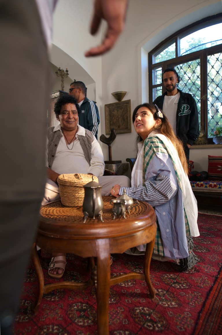  المخرجة اليلي غالب ومحمد منير