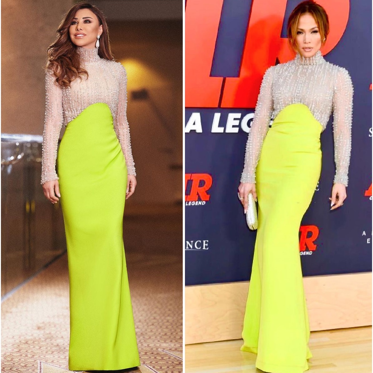 جينيفر لوبيز ونجوى كرم