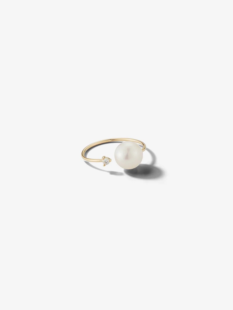 Diamond and White Drop Pearl من Mizuki