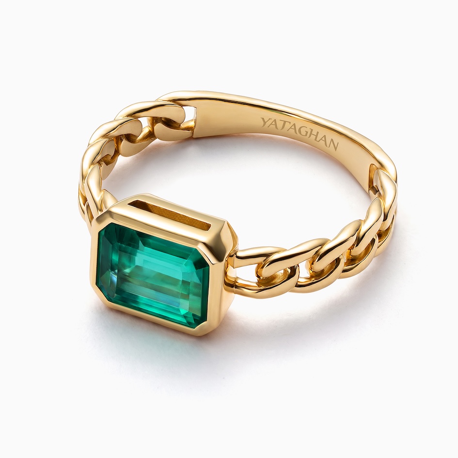 خاتم Emerald Shaped Chain