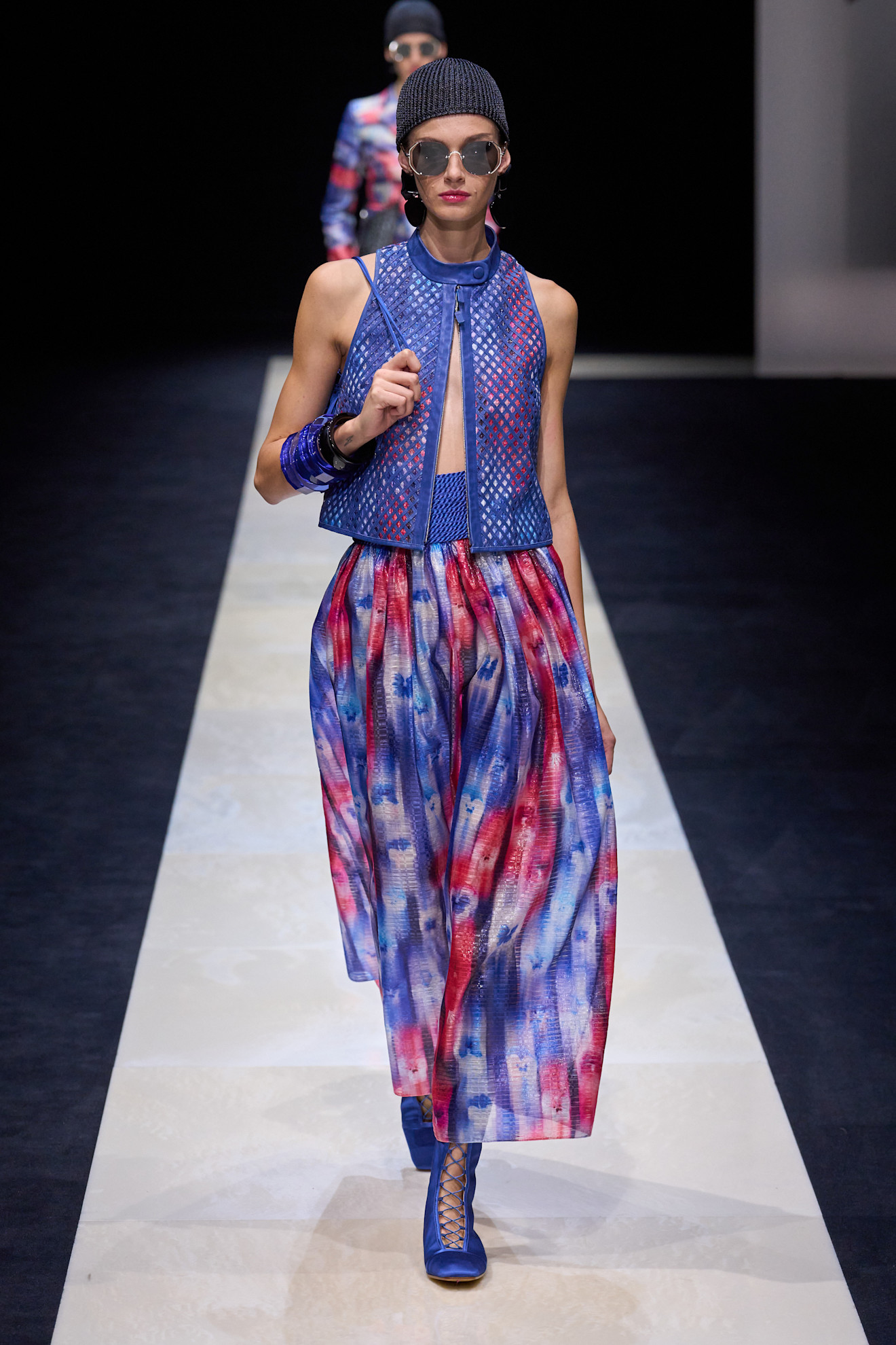 Emporio Armani تنورة بوهيمية طويلة من