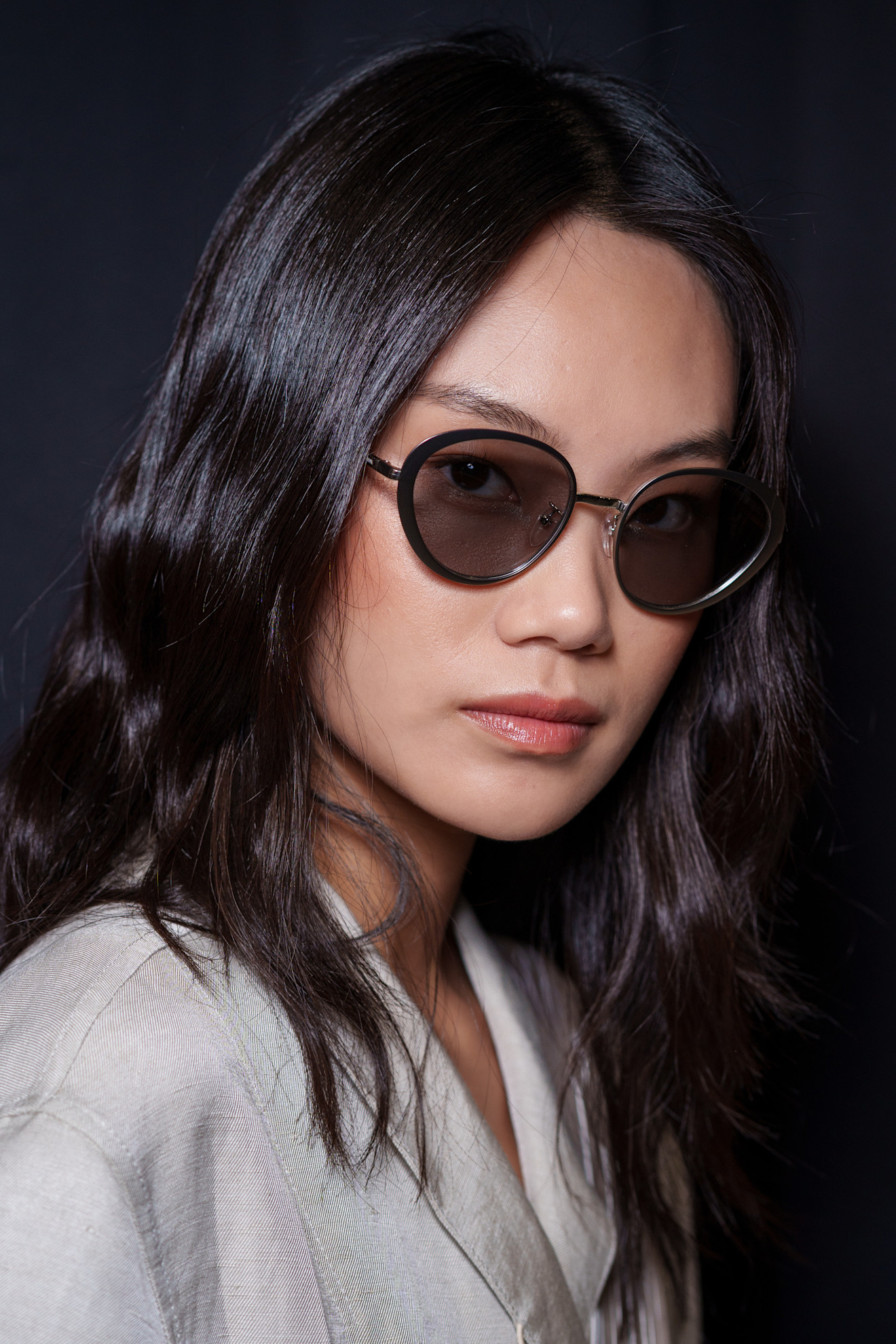 Emporio Armani نظارة شمسية سوداء من