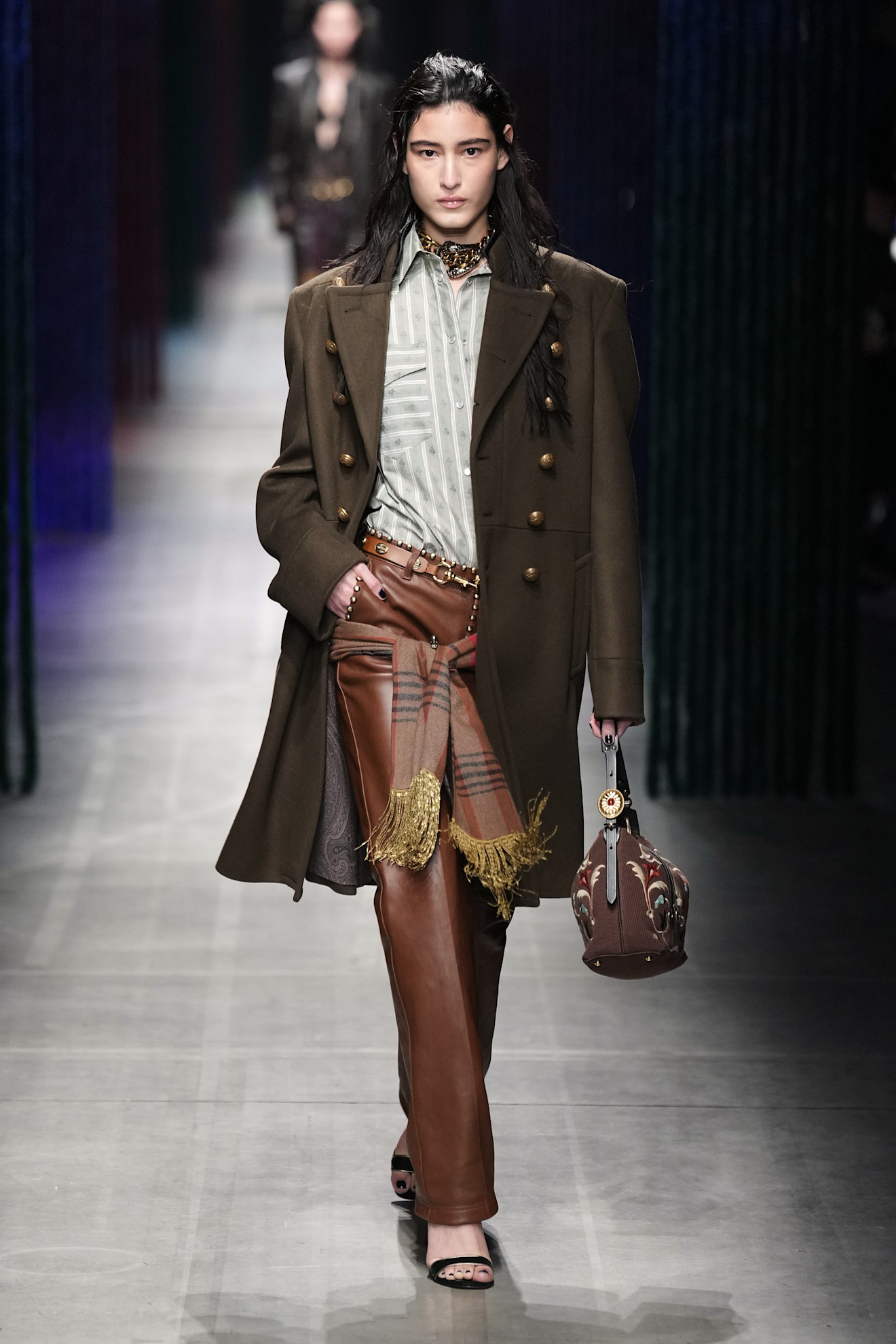 Etro الوشاح مع السروال