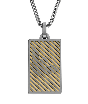 Gents Eagle Logo Necklace Multicolour Stainless Steel