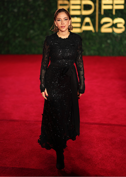 الممثلة فاطمة البنوي، تصوير Tim P. Whitby بواسطة: Getty Images for The Red Sea International Film Festival