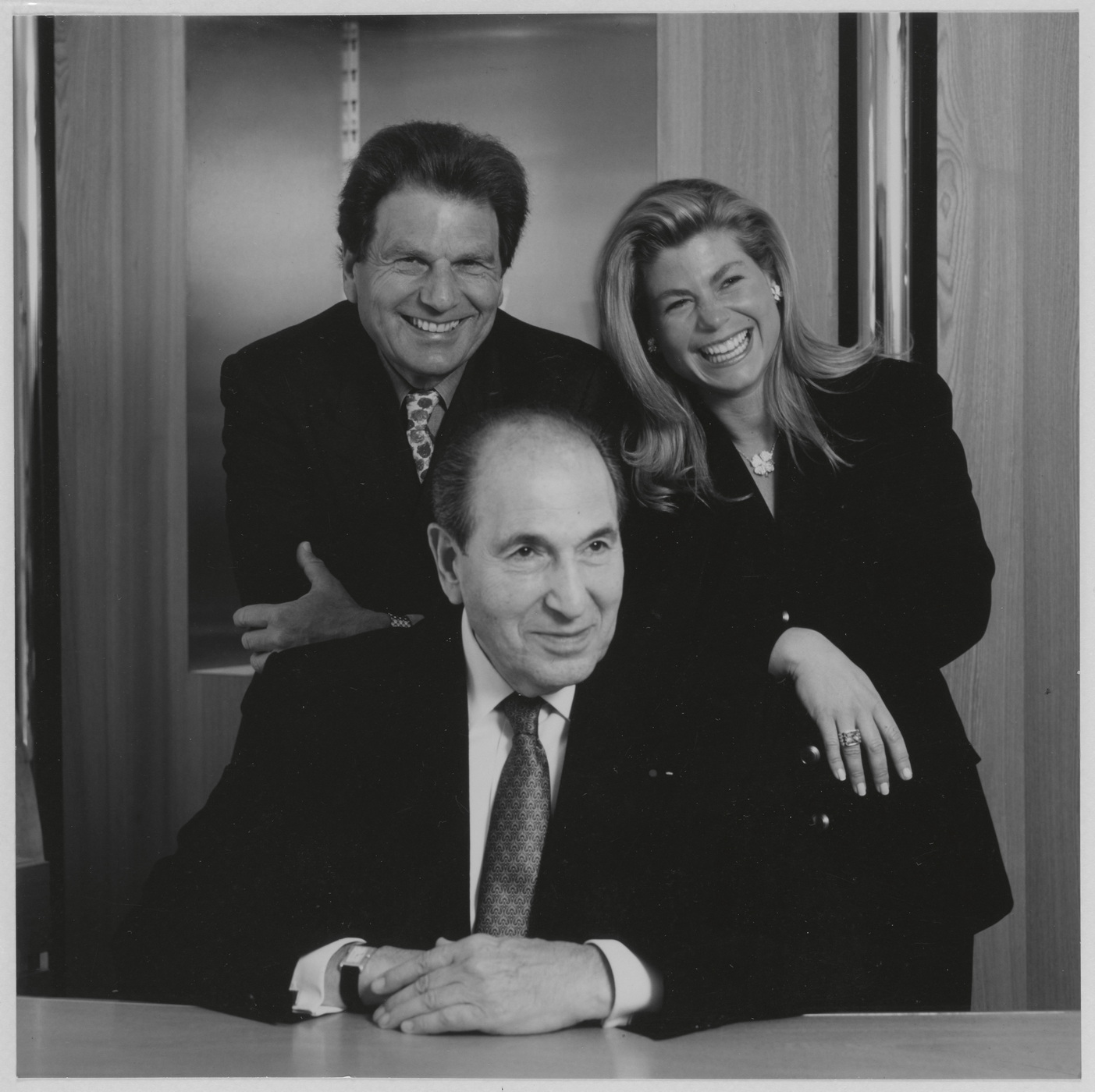 Henri, Valerie and Fred Samuel Samuel, 1995, FRED Heritage Archives