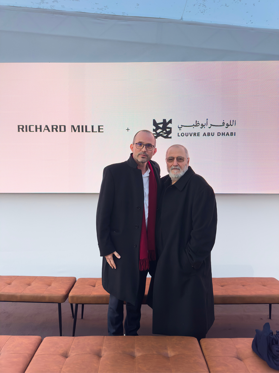 "مانويل راباتيه" مع مدير التحرير عدنان الكاتب