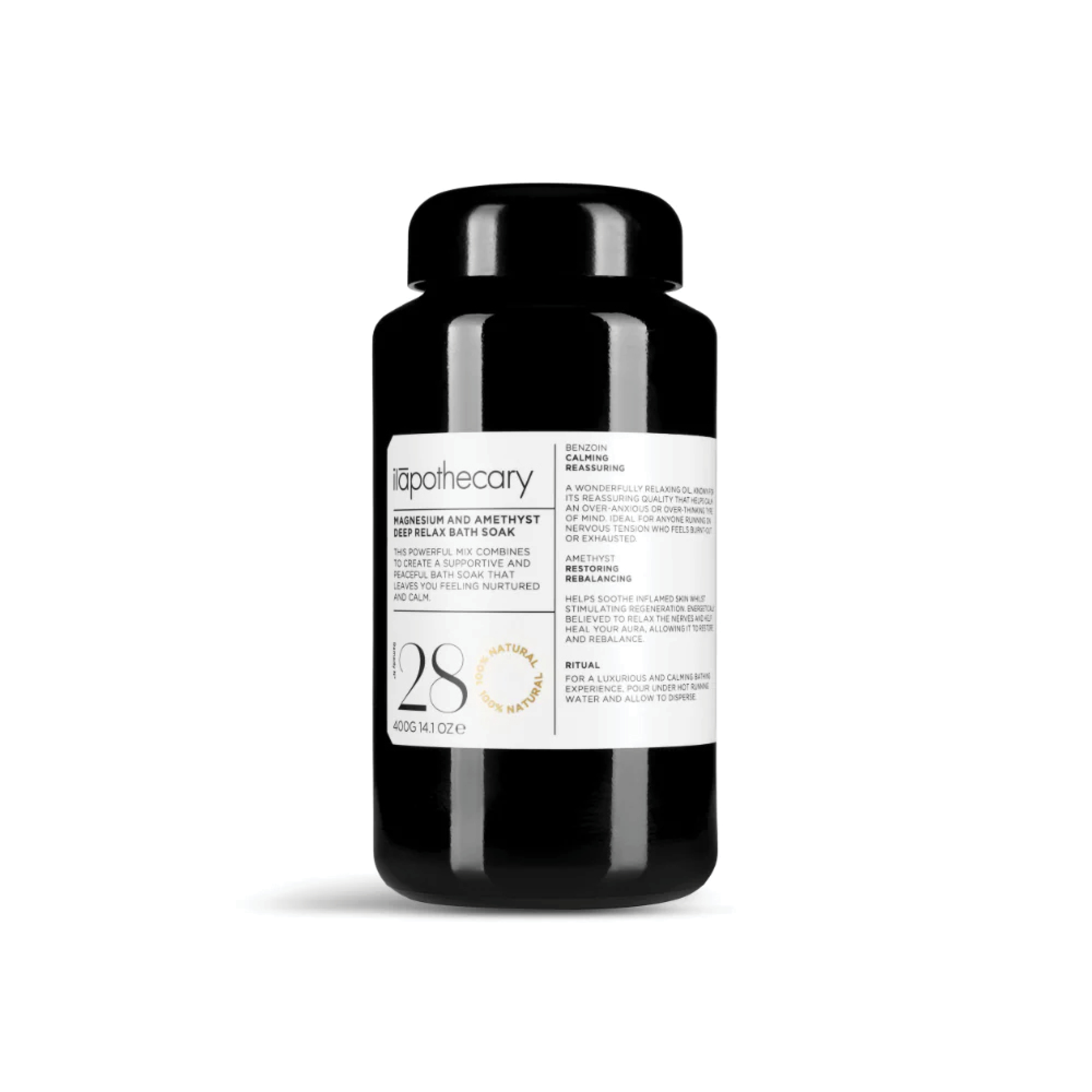Ilapothecary Magnesium & Amethyst Deep Relax Bath Soak 