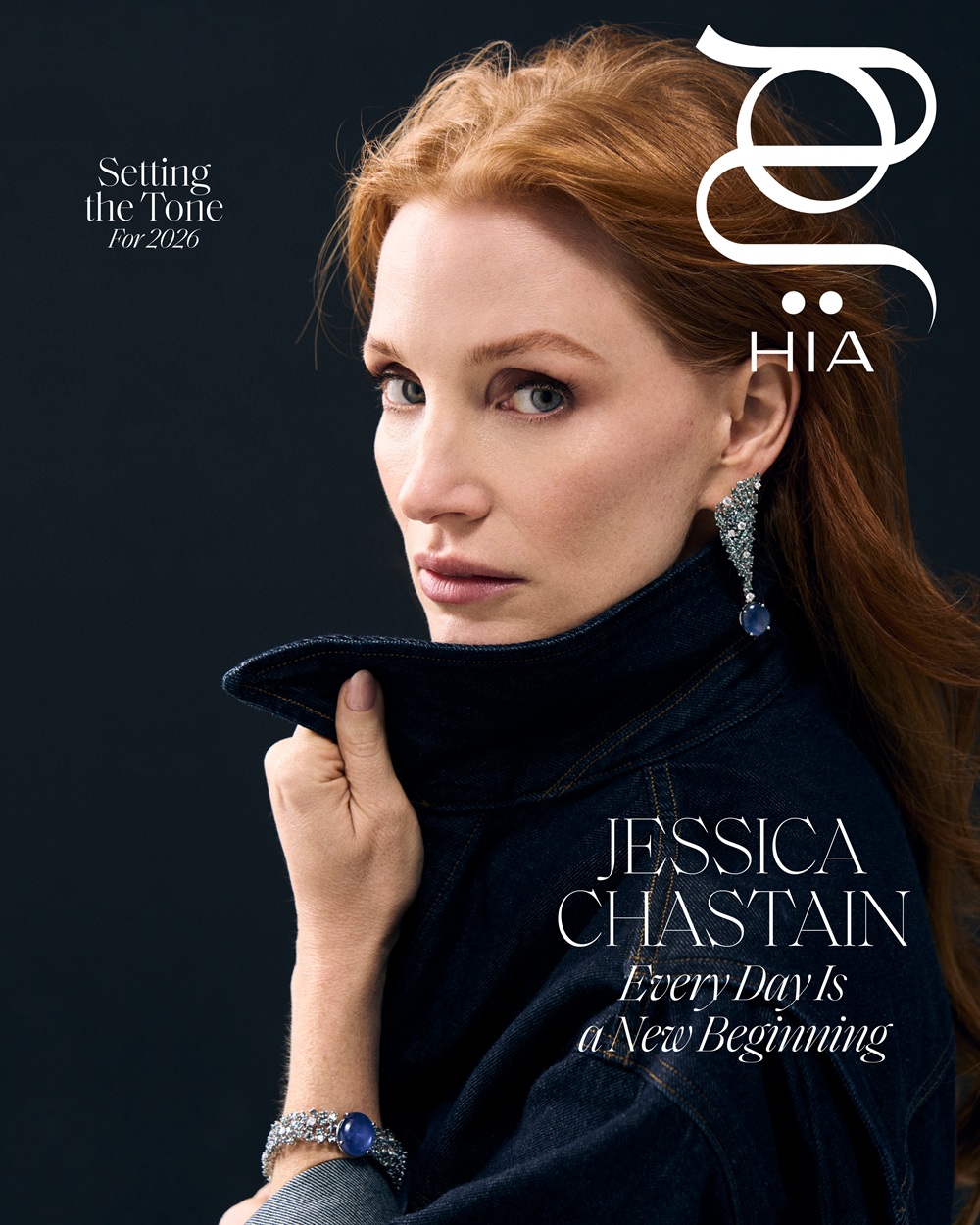 جيسيكا شاستين نجمة غلاف هي