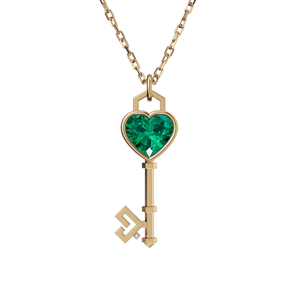 قلادة Key of Love - Emerald