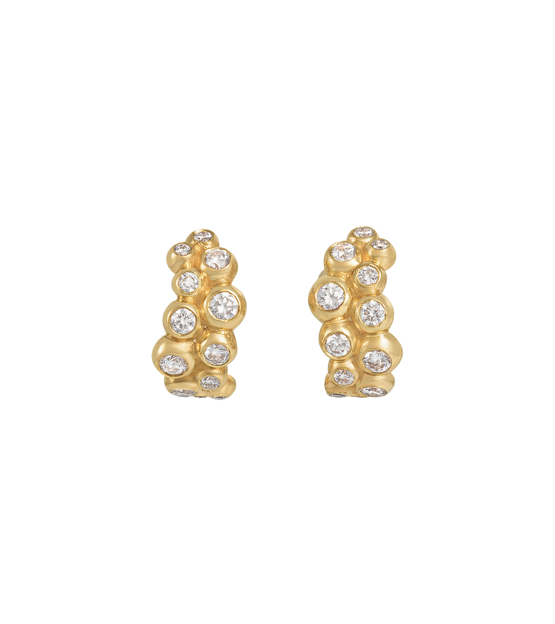 أقراط سيليست نصف دائرية من مجموعة LYLIE Jewellery