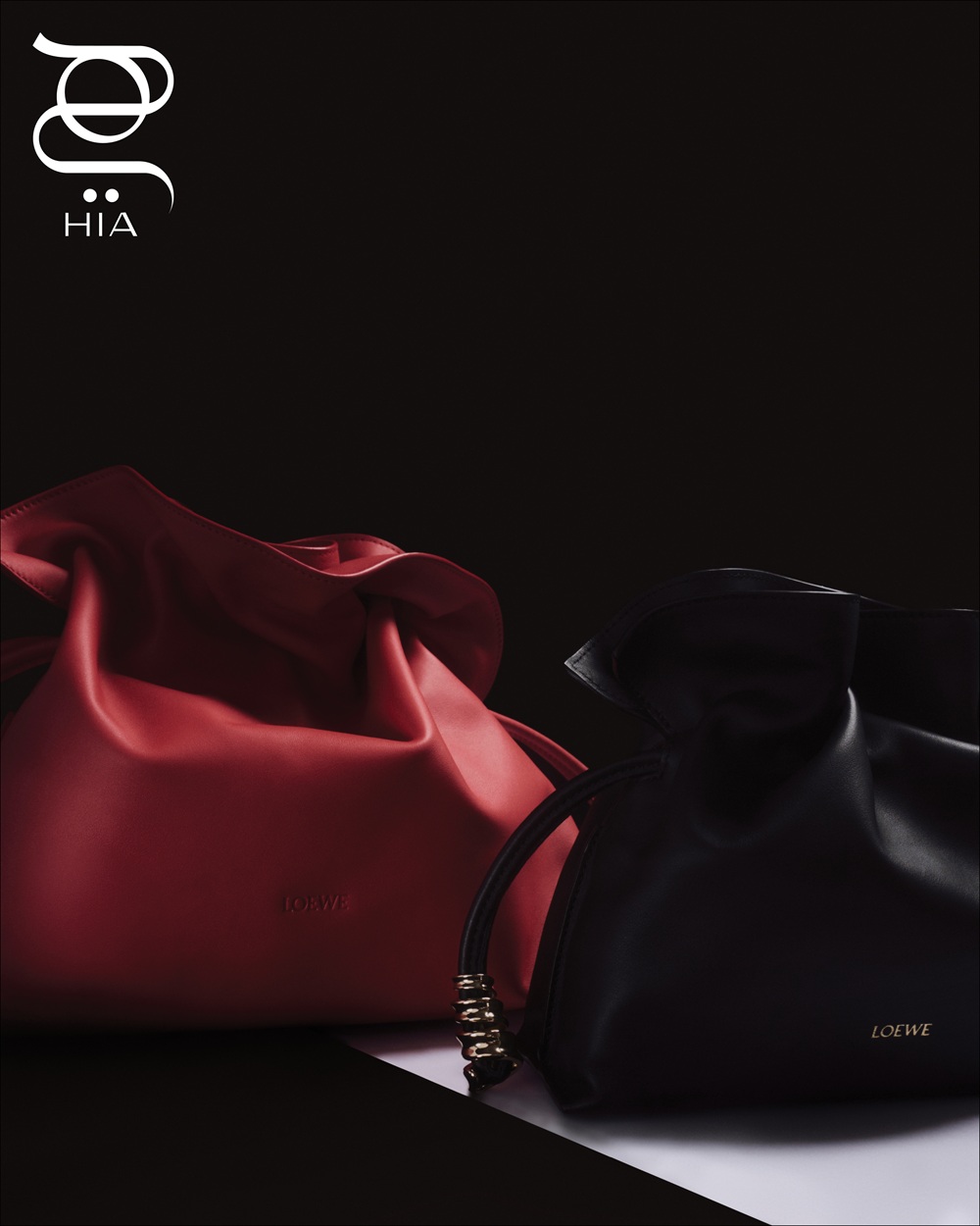 كلاتش "ميديوم فلامينكو كالتش ميلفوي" MILLEFEUILLE CLUTCH FLAMENCO MEDIUM من دار "لويفي" LOEWE