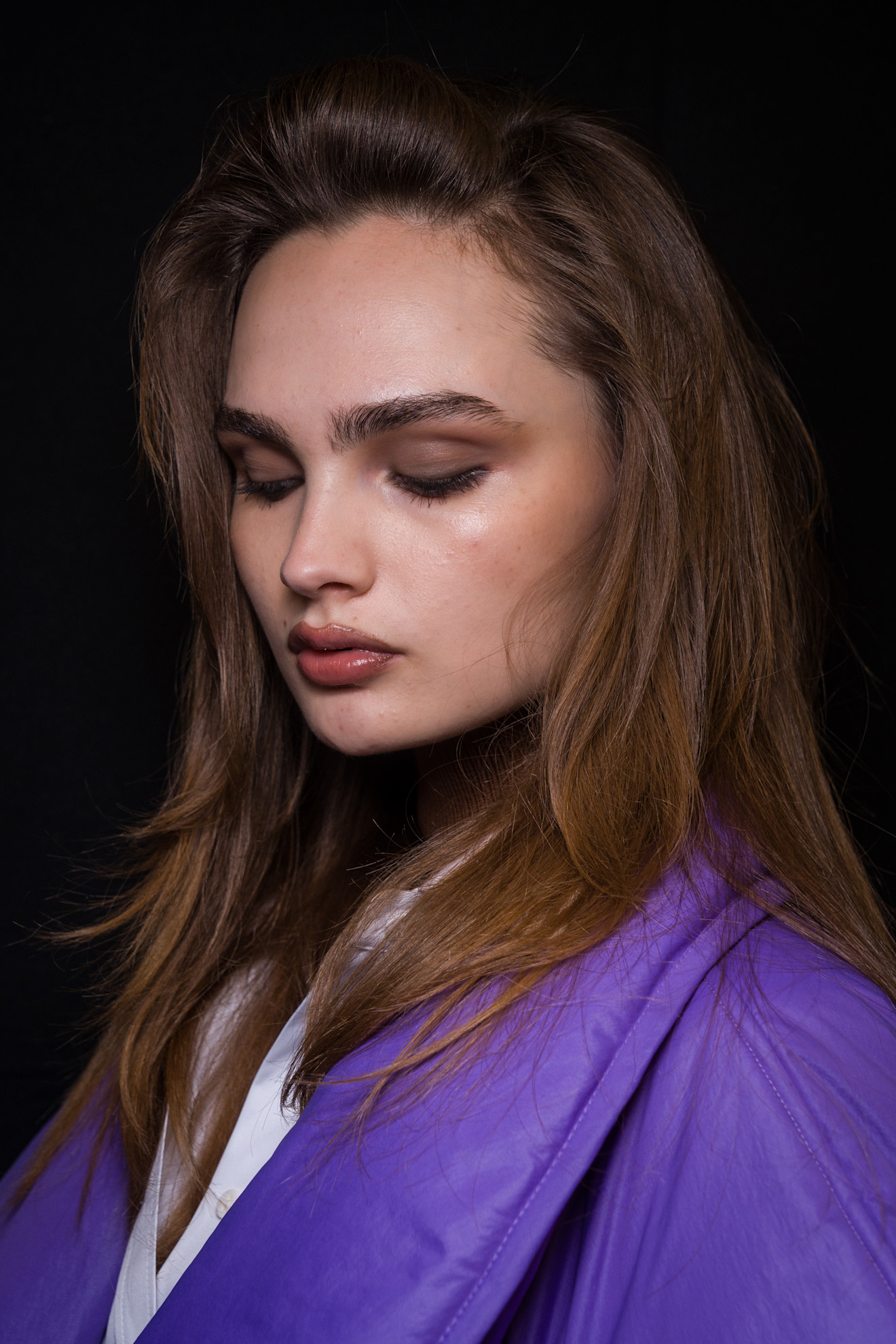 رسمات المكياج البرونزي البراق