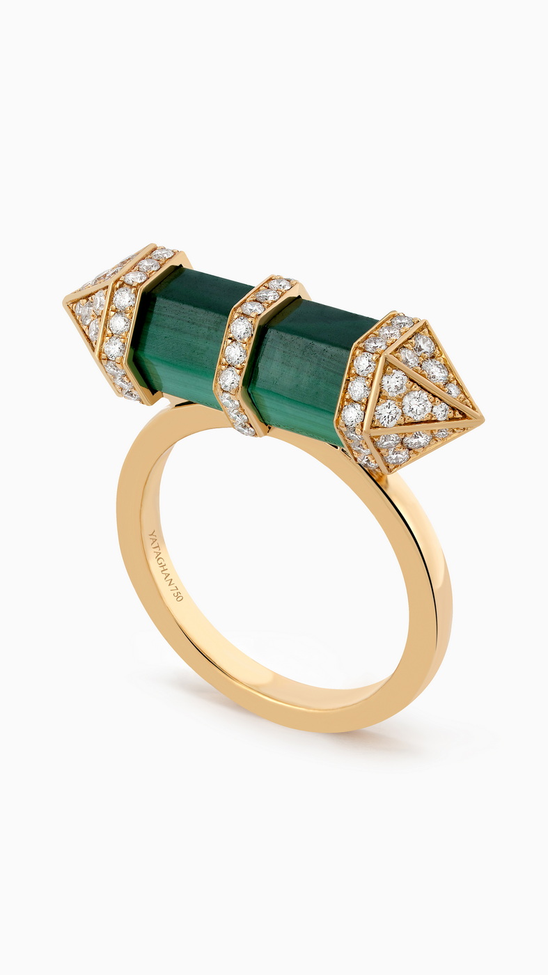 خاتم Malachite Medium FWD Horizontal