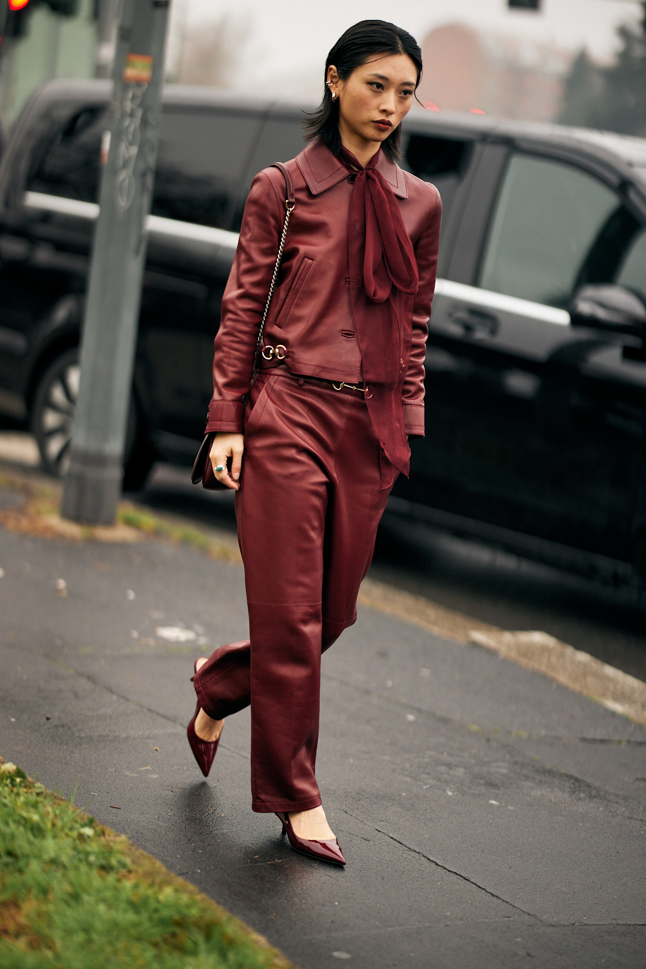 السروال الجلد لشتاء 2026