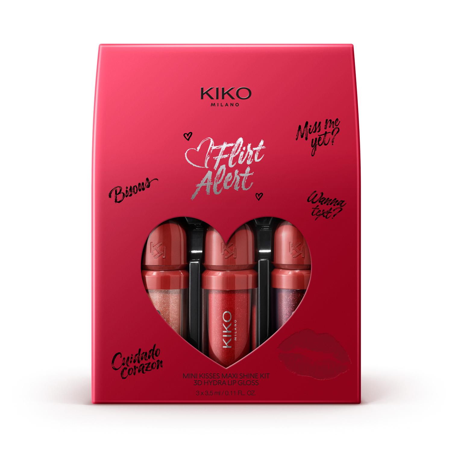 Mini Kisses Maxi Shine Kit 3D Hydra Lipgloss من كيكو