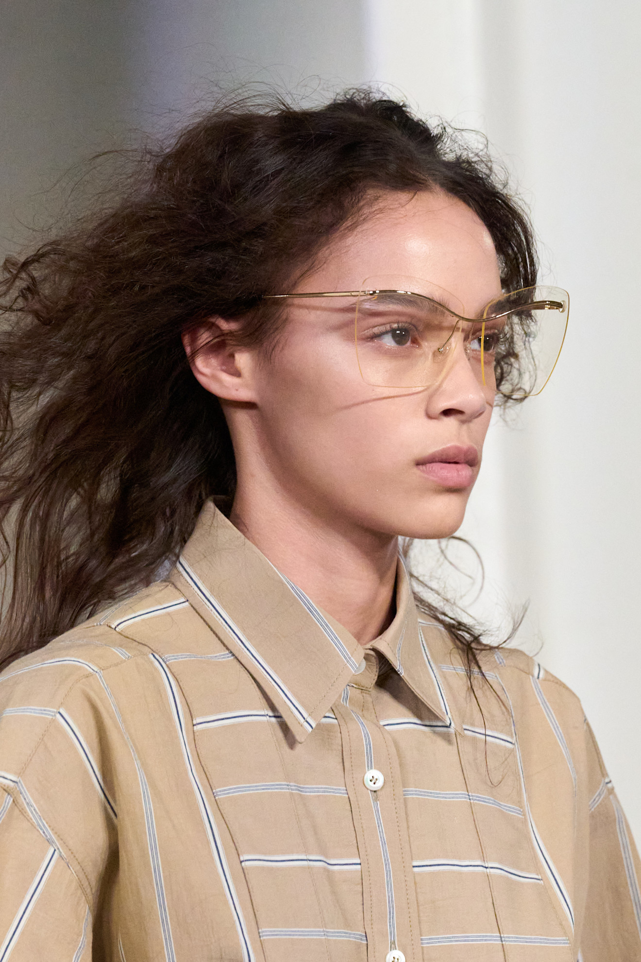 Moschino نظارات الوجه الماسي من