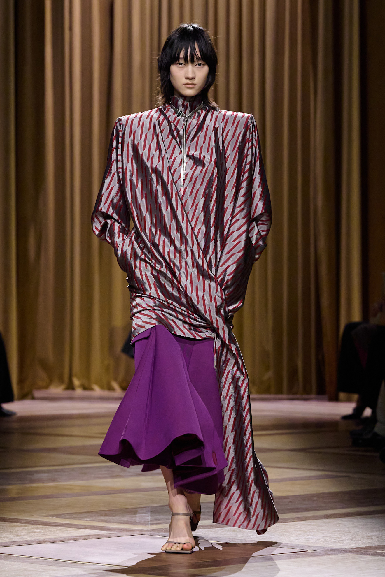 Mugler قميص الساتان من