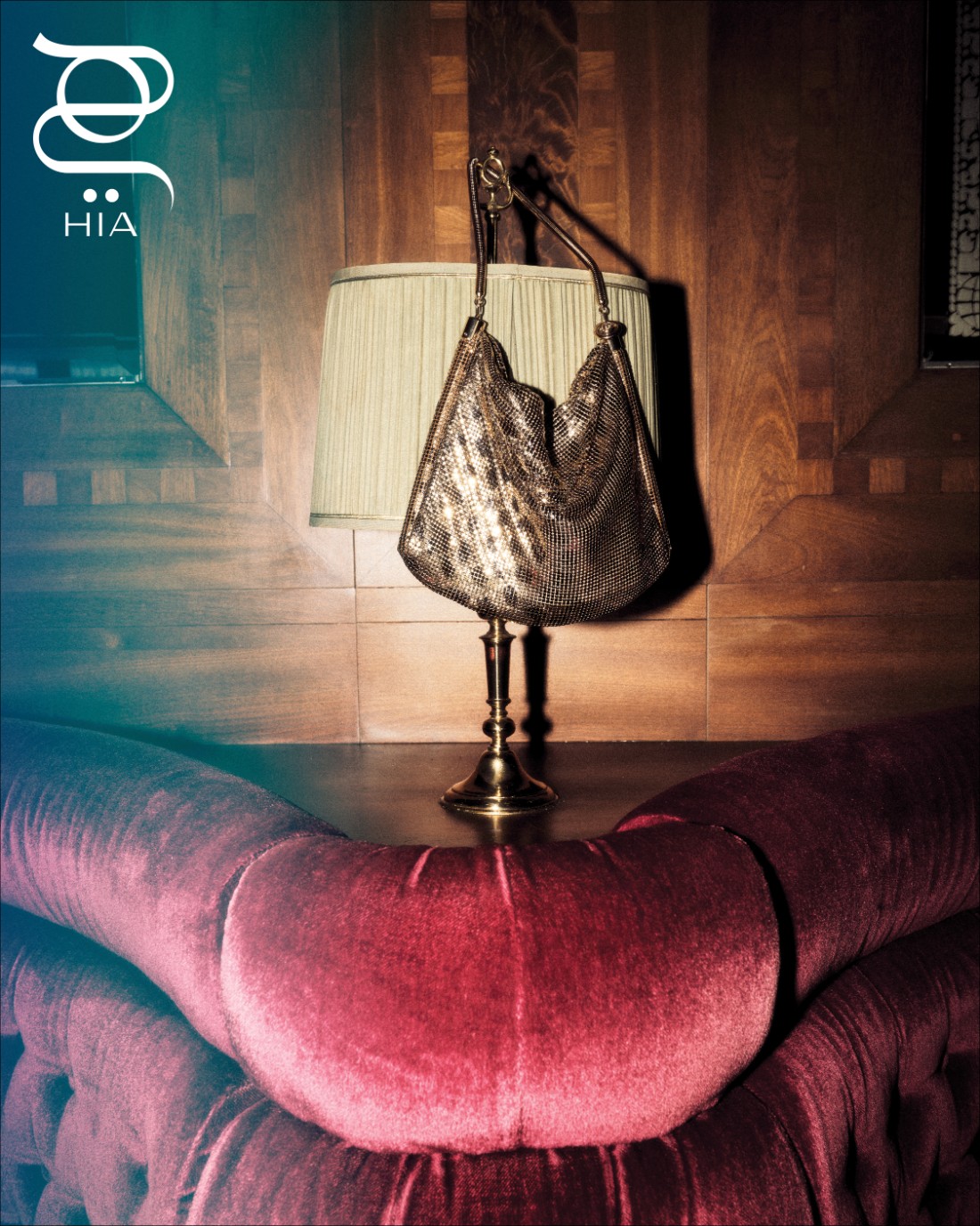 حقيبة بلون معدني من "رابان" Rabanne