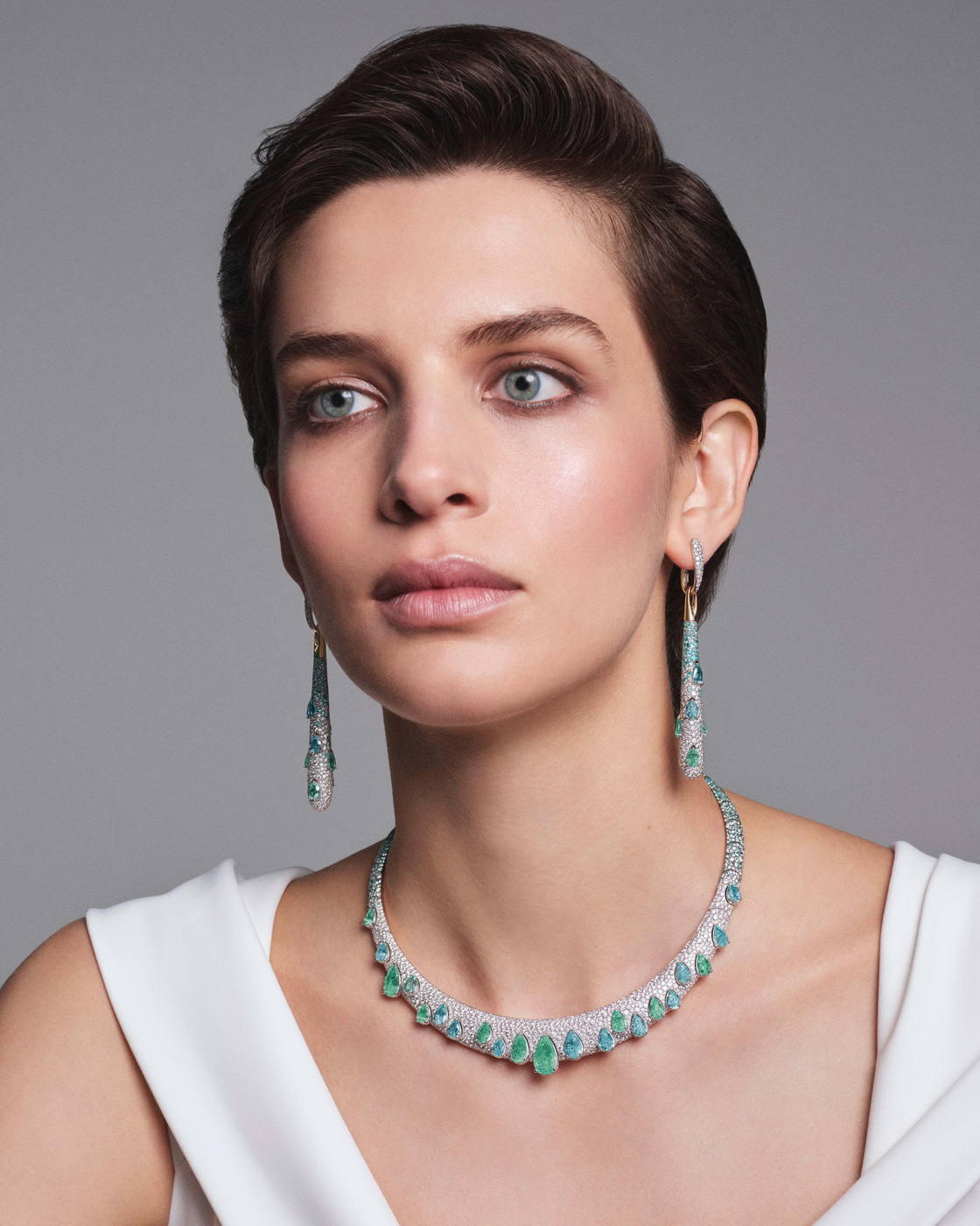 أقراط وقلادة من POMELLATO STILE LIBERO DROPS OF PARAIBA