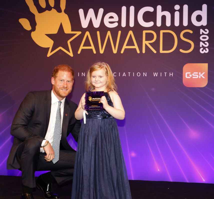 ندما زار هاري لندن في سبتمبر/أيلول 2023 لحضور حفل توزيع جوائز WellChild السنوية