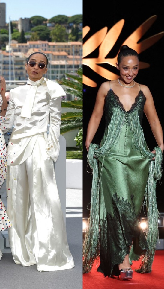 Ruth Negga بإطلالات من الساتان بمهرجان كان السنيمائي