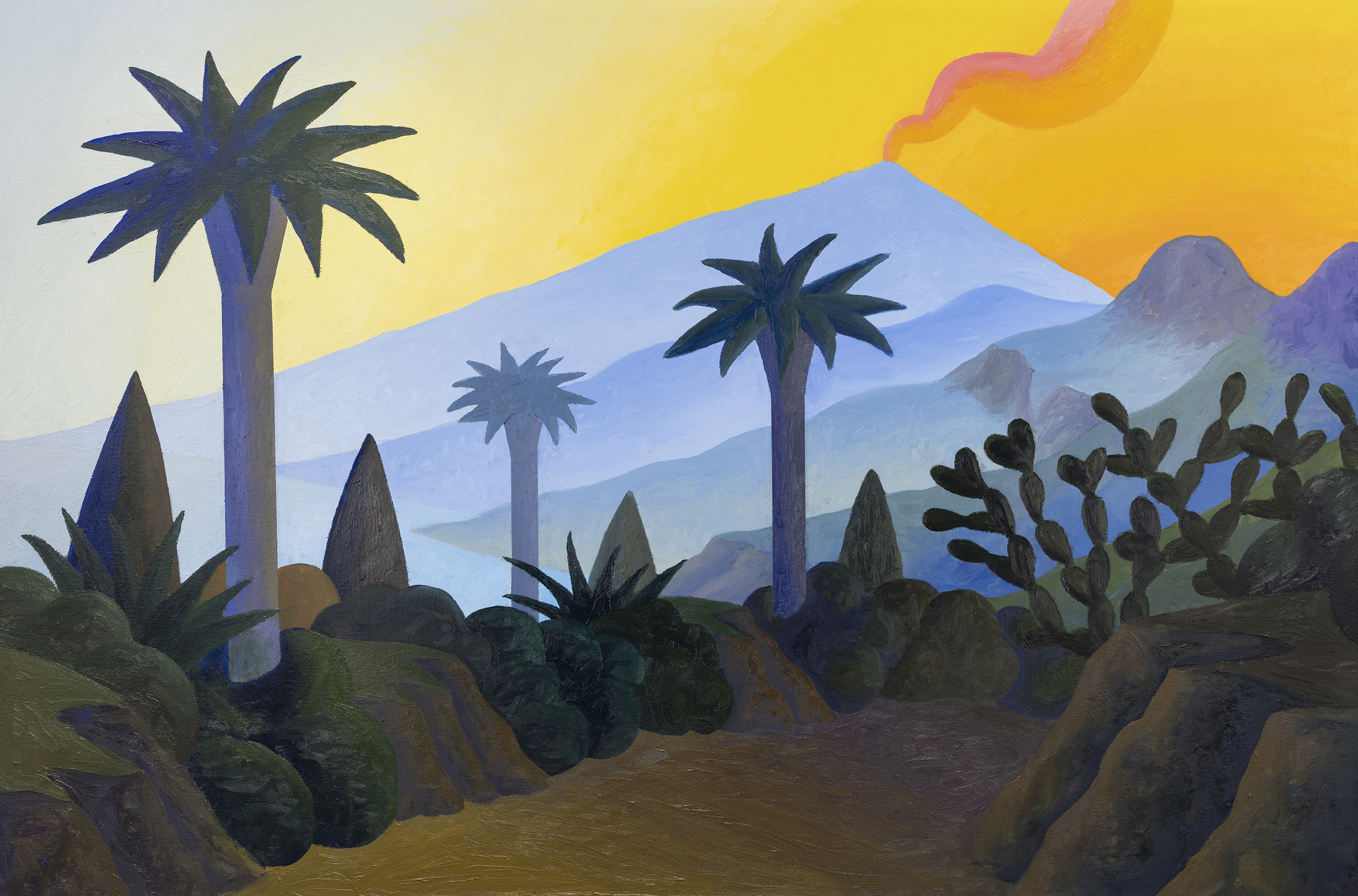 Salvo, Vulcano, 1992, Oil on canvas