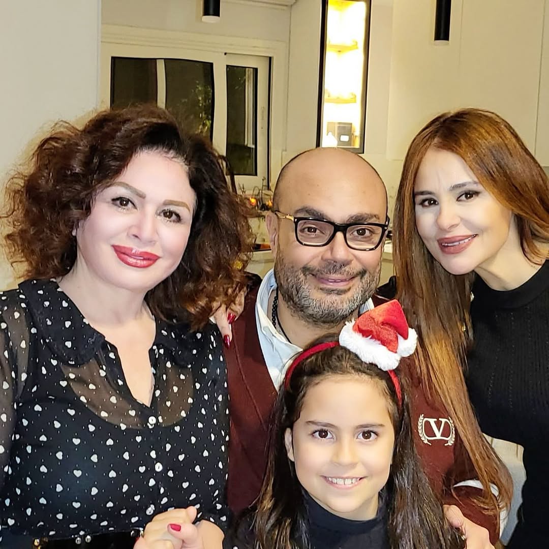 إلهام شاهين وعائلة كارول سماحة