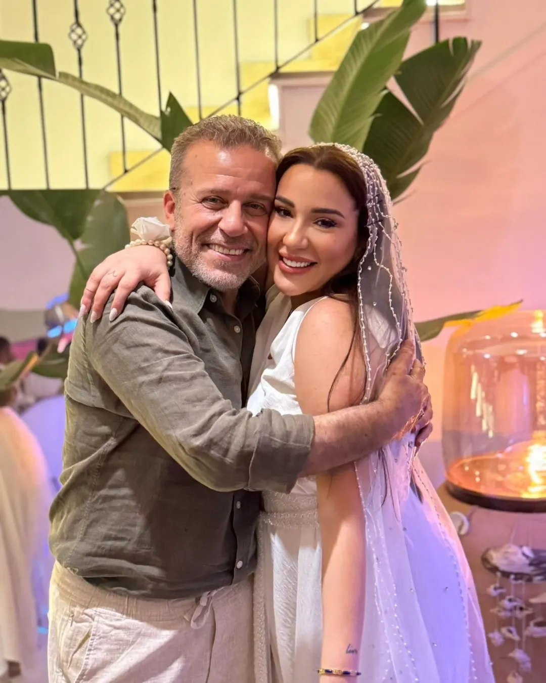 شريف منير وابنتها أسما