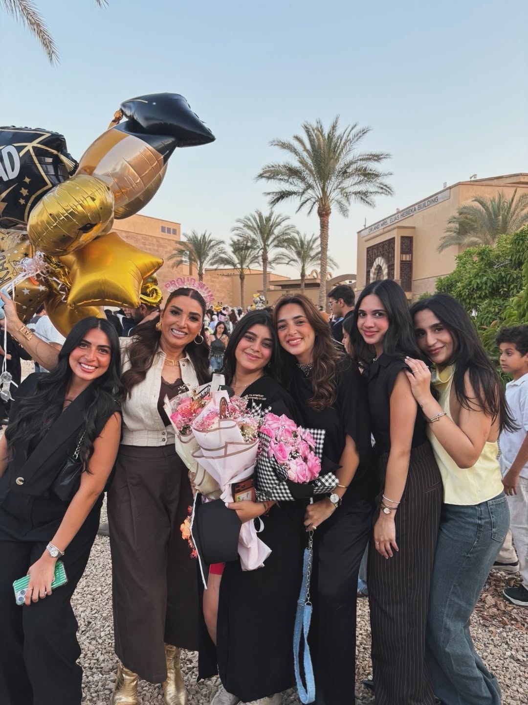 روجينا تحتفل بتخرج ابنتها مريم