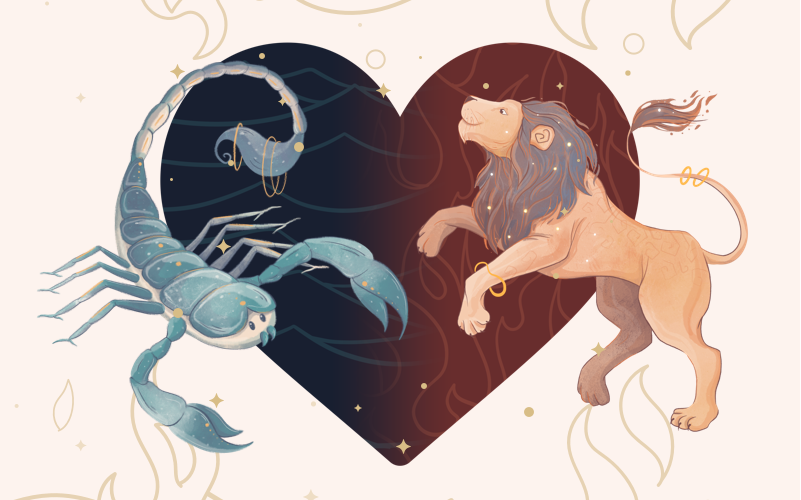 الأسد  والعقرب