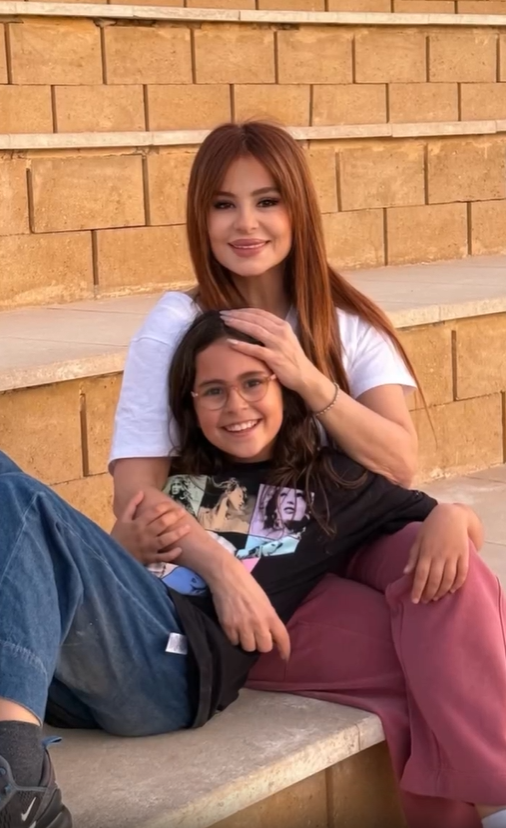 كارول سماحة مع ابنتها تالا