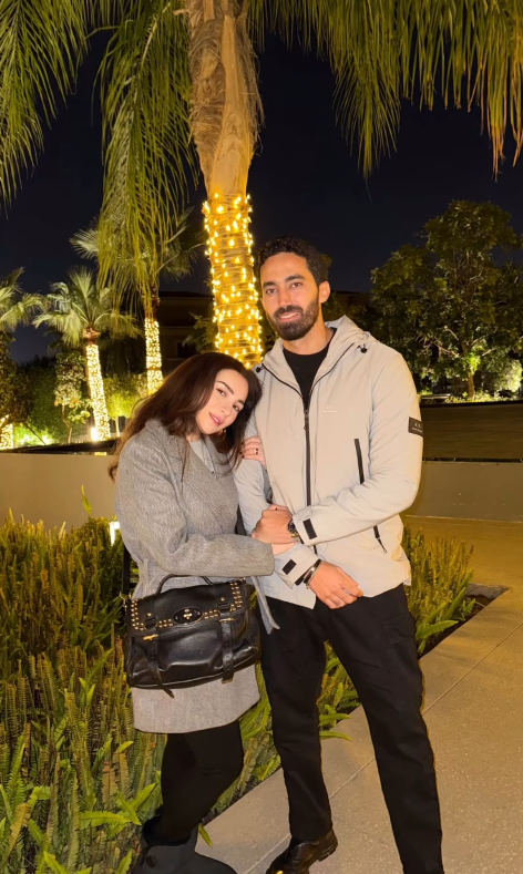 مي عز الدين وزوجها أحمد تيمور