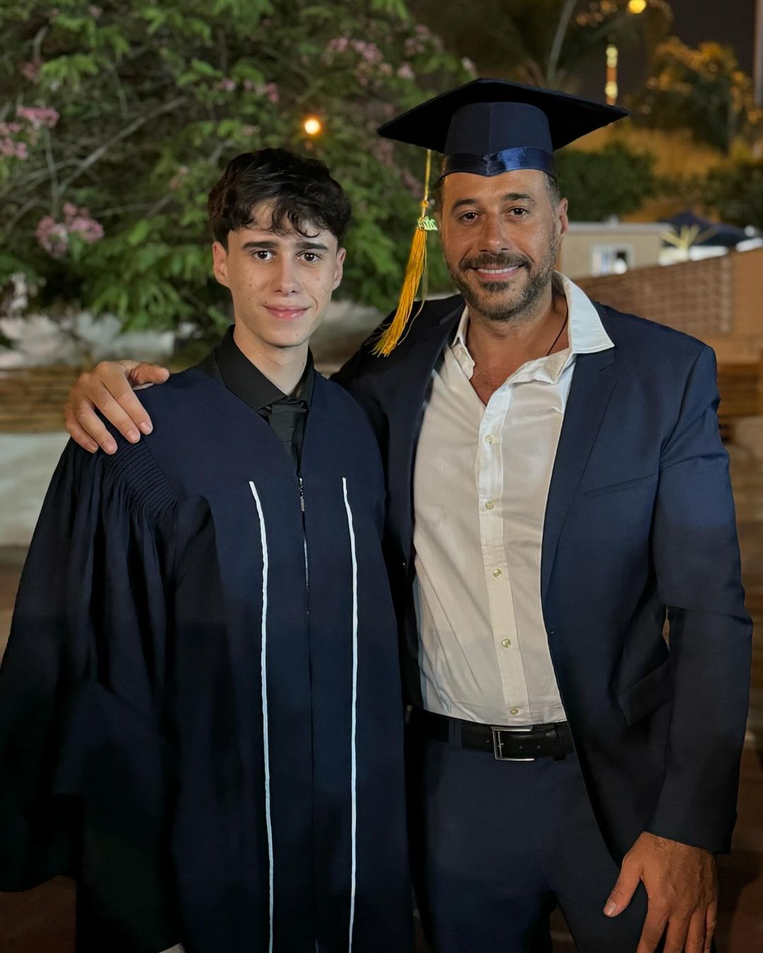 أحمد السعدني وابنه الأكبر