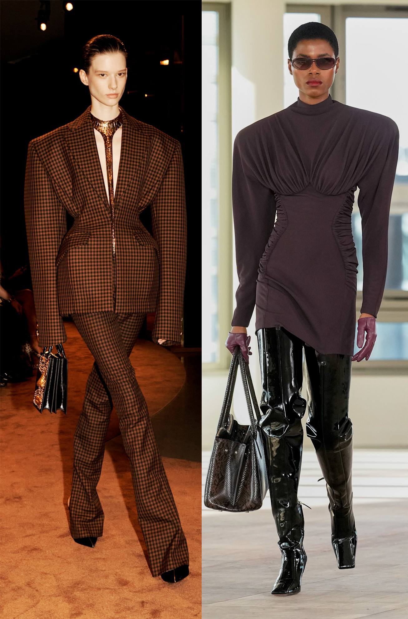 تصاميم بأكتاف عريضة مع Stella McCartney وSchiaparelli