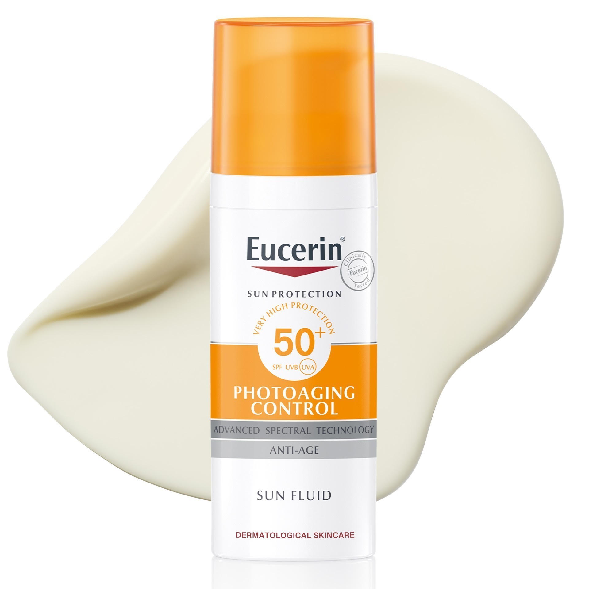 مميزات واقي الشمس Sun Fluid Photoaging Control SPF 50+