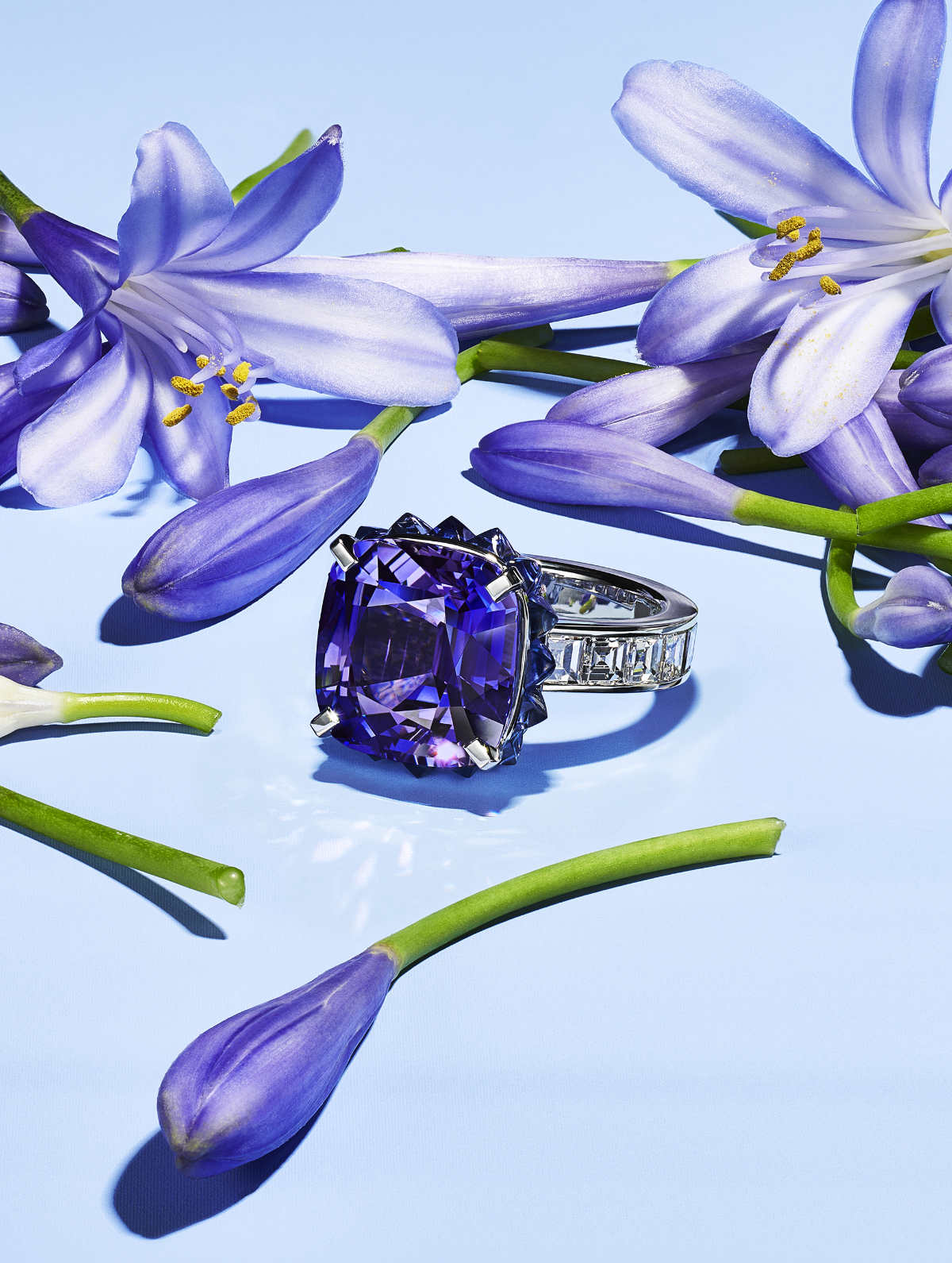 Tiffany & Co. purple sapphire ring