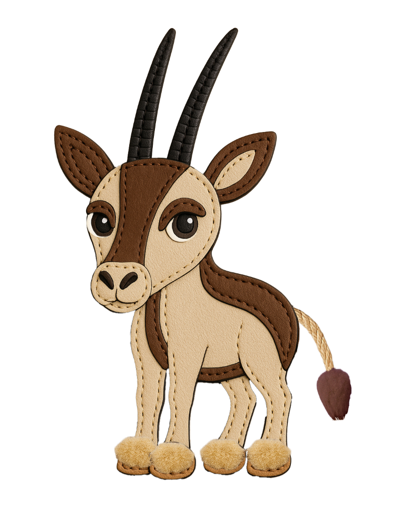 مها – فخر الصحراء: أنثى المها العربي الأنيقة والقوية، تمثل الجمال الهادئ والحرية.