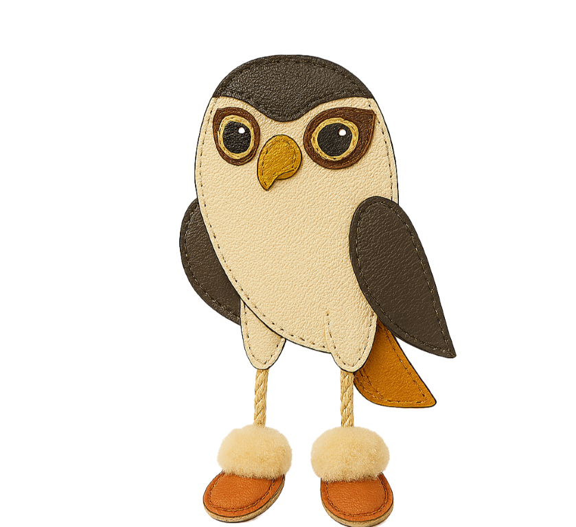 السيد صقر – صوت السماء: الصقر الجريء والحامي، وتخفي هذه التميمة جيباً صغيراً للمقتنيات الأساسية، مما يجعلها رفيقاً مثالياً للسفر.