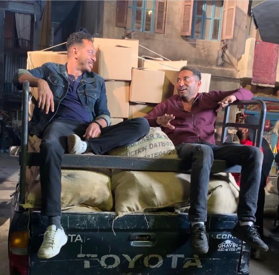 مصطفى شعبان وعمرو سعد من مسلسل "ملوك الجدعنة"