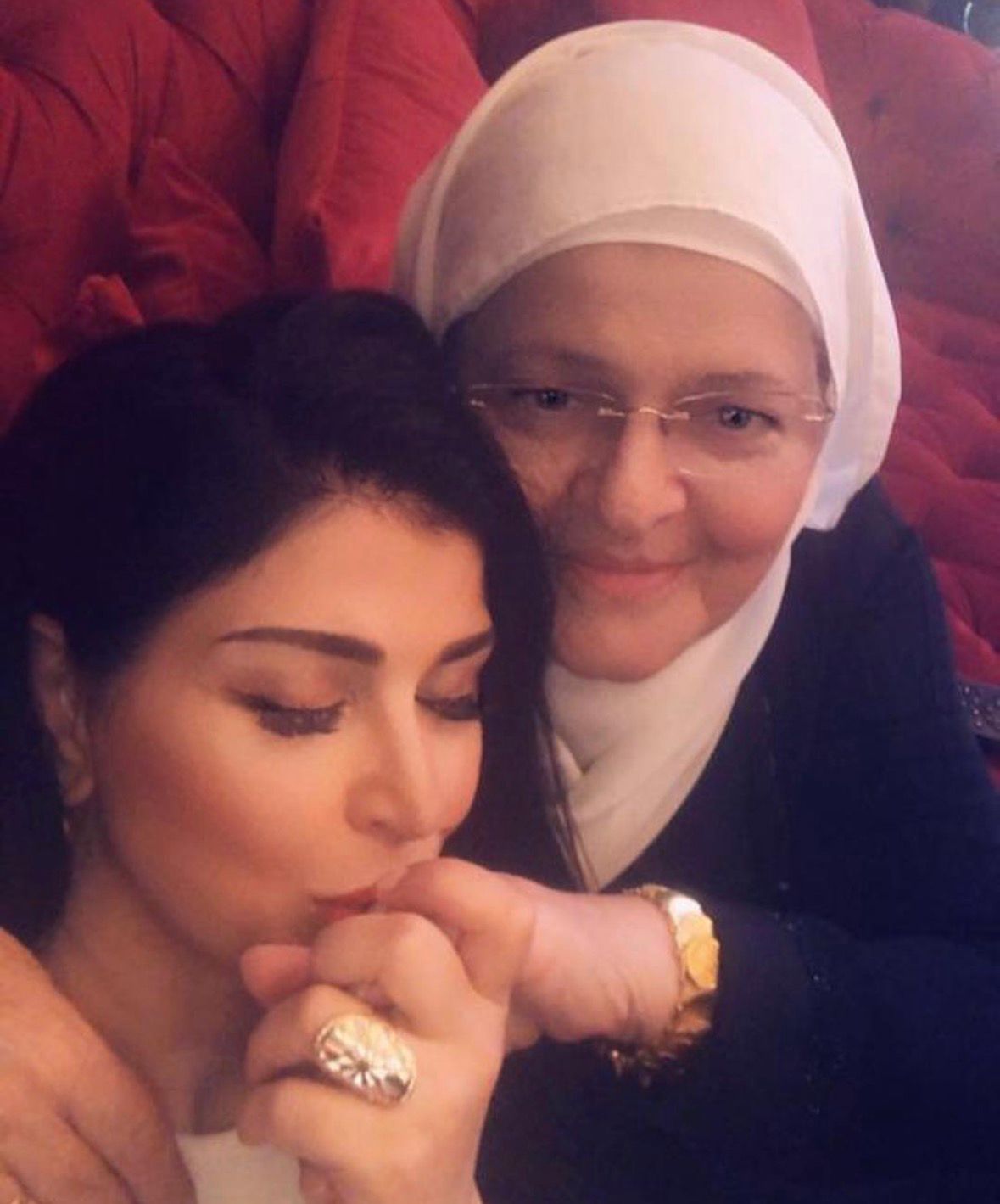 جومانا مراد مع والدتها