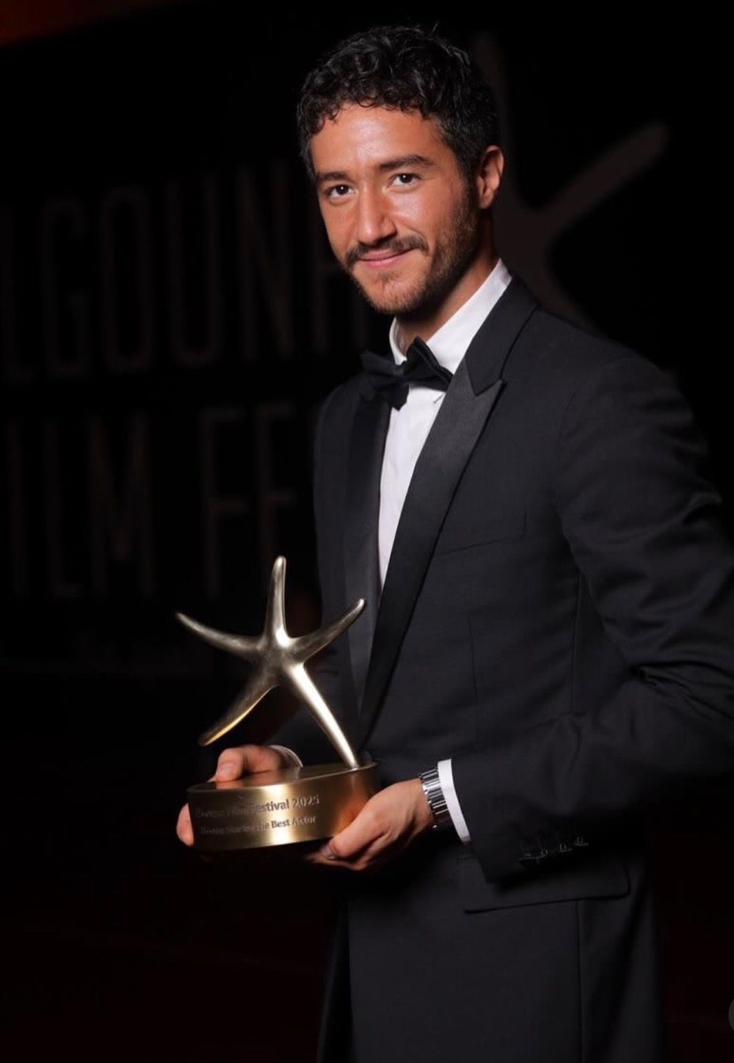 أحمد مالك بعد تكريمه في مهرجان الجونة